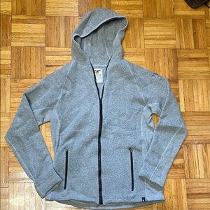 Duckworth Men's Helle Rameouillet Fine American Wool Zip Up Fleece Hoodie Sz XL